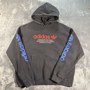 Adidas The Brand With Three Stripes Hoodie Black Size XL